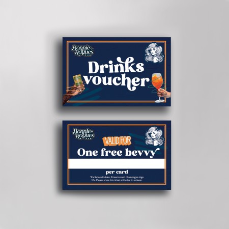 Bonnie Rogues Cardiff Vouchers / Shot Cards